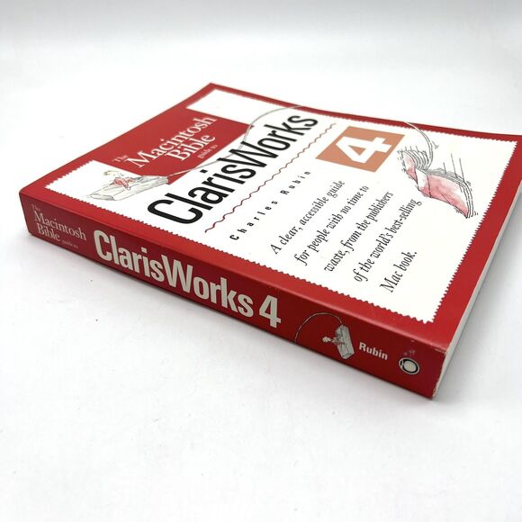 Vintage 1995 The Macintosh Bible Guide to ClarisWorks 4 Charles Rubin Paperback - Picture 2 of 5